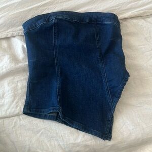American Eagle denim tube top